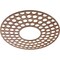 Ekena Millwork Fink Wood Fretwork Pierced Ceiling Medallion, Walnut, 24"OD x 8 3/4"ID x 3/8"T CMWP24X24X0375FFWA - alternate 2